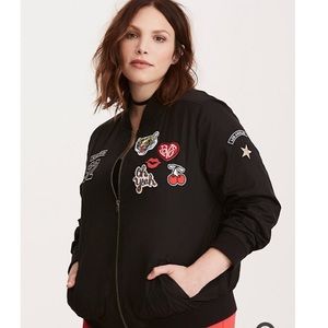 Torrid Patch Bomber Jacket